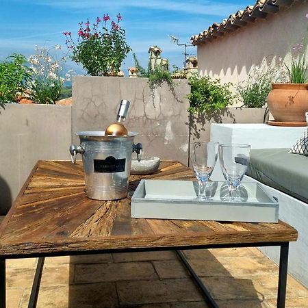 Townhouse Mougins In The Old Village, Fantastic View, Sea And Mountains 外观 照片